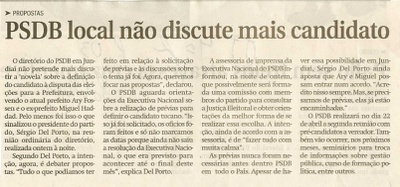 Jornal de Jundiaí - 26/03/2008