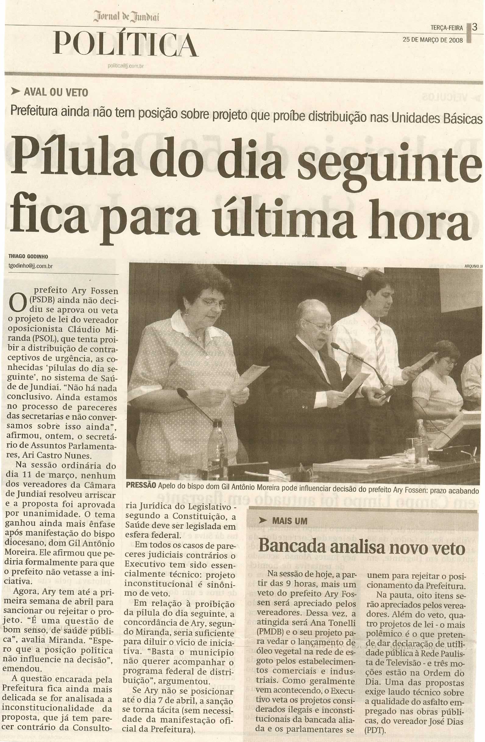 Jornal de Jundiaí - 25/03/2008