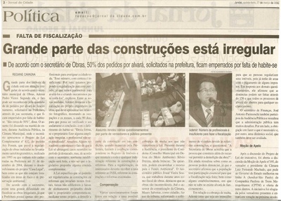 Jornal da Cidade - 27/03/2008