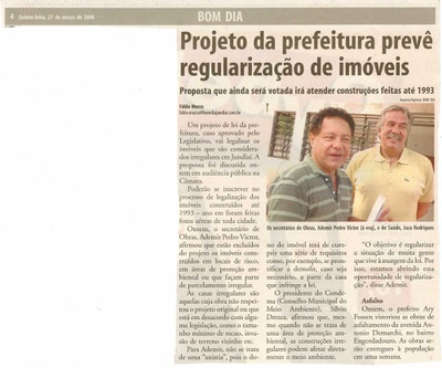 Bom Dia Jundiaí - 27/03/2008