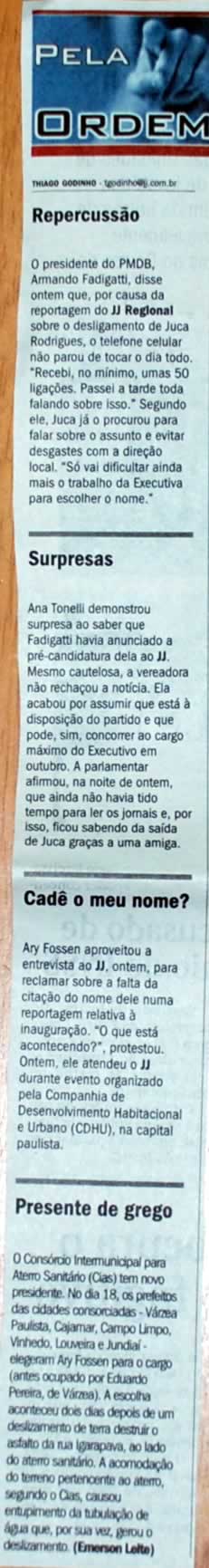Jornal de Jundiaí - 28/03/2008