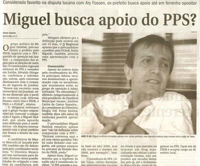 Jornal de Jundiaí - 29/03/2008