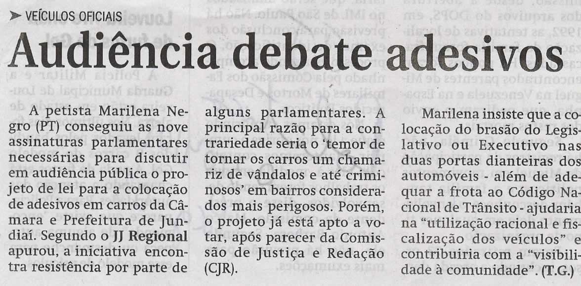 Jornal de Jundiaí - 03/04/2008