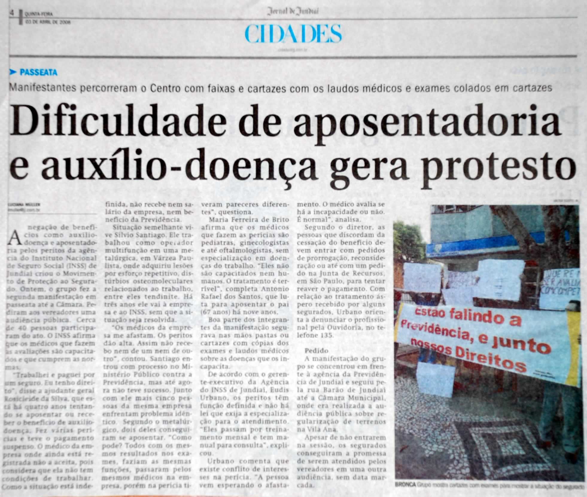 Jornal da Cidade - 03/04/2008