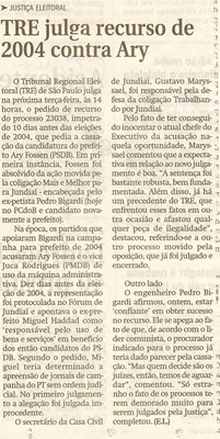 Jornal de Jundiaí - 04/04/2008