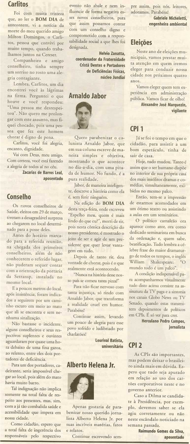Bom Dia Jundiaí - 04/04/2008