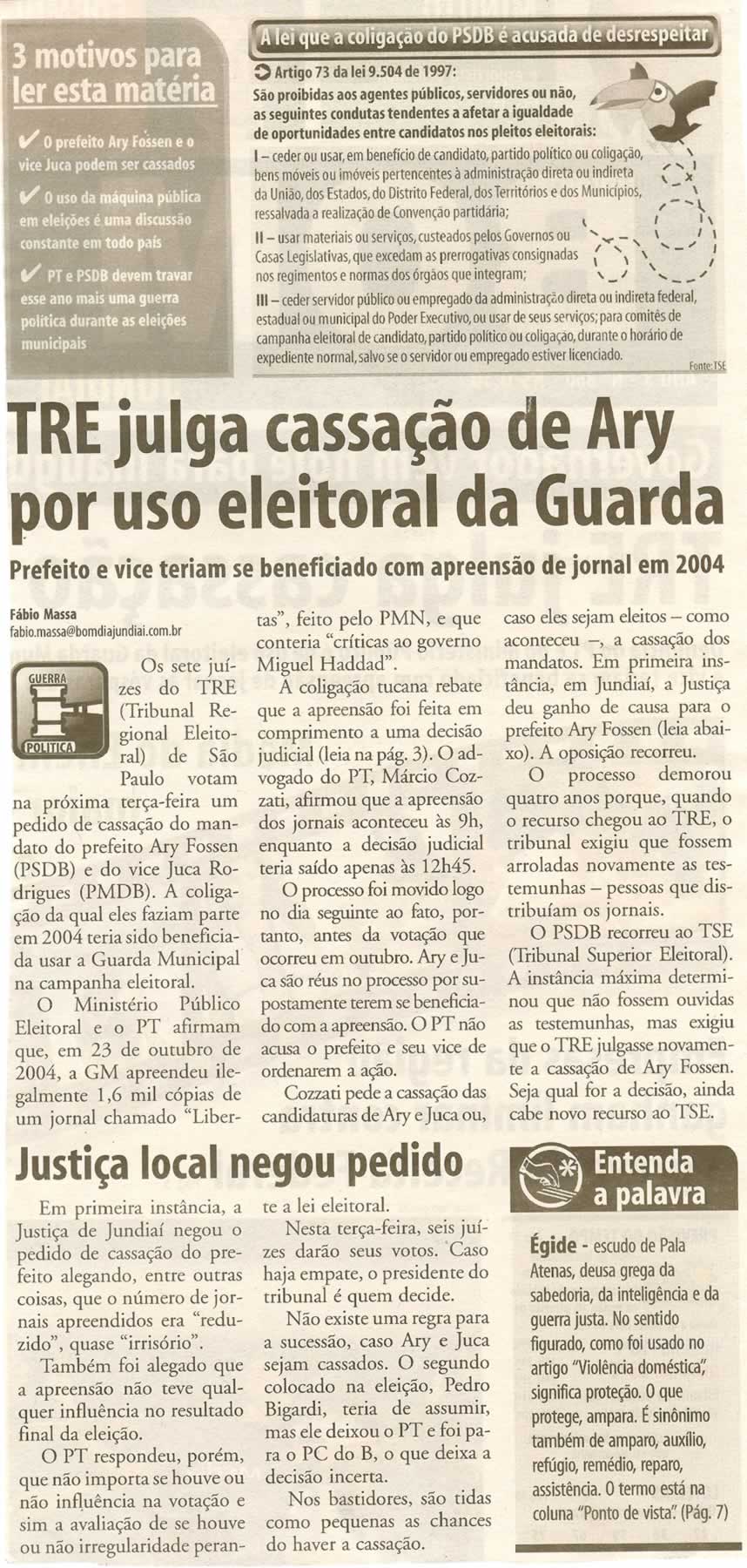 Bom Dia Jundiaí - 04/04/2008