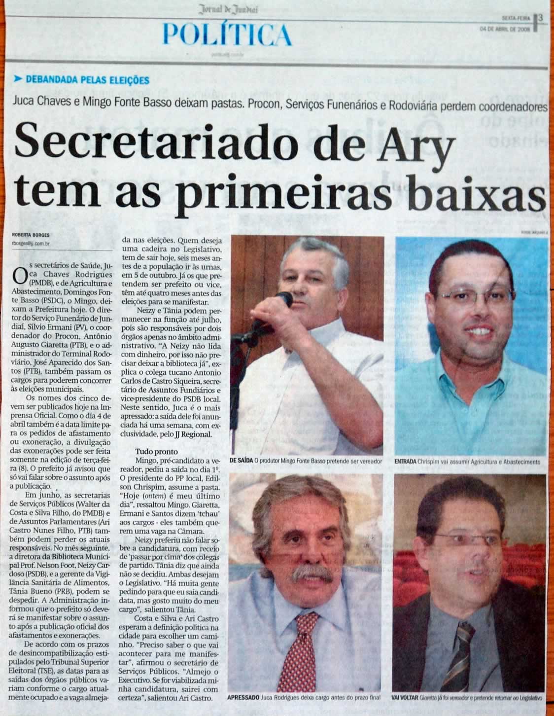 Jornal de Jundiaí - 04/04/2008