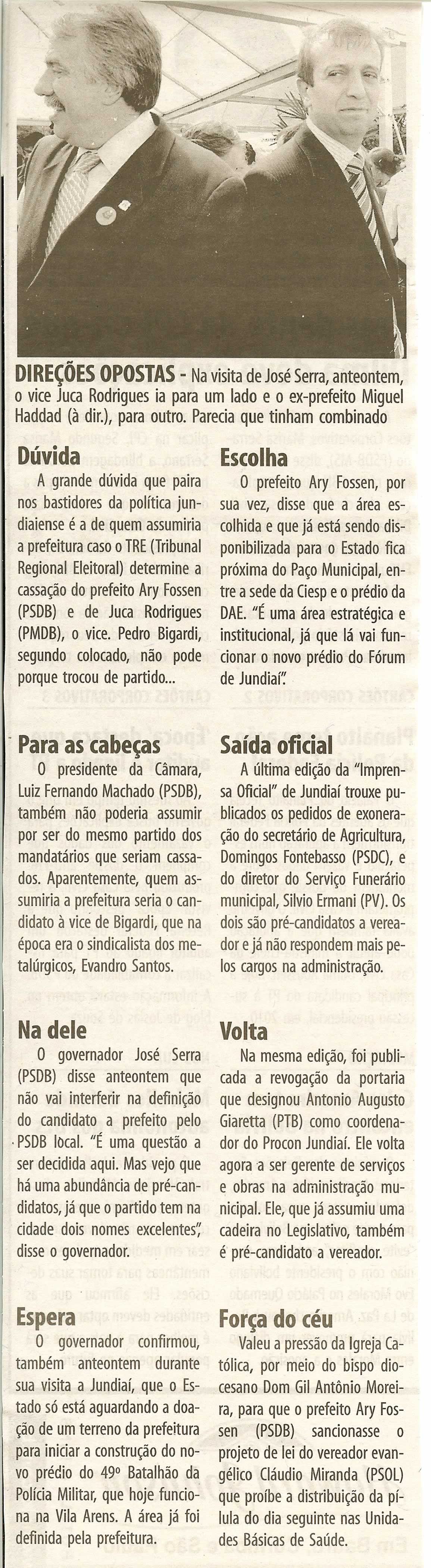 Bom Dia Jundiaí - 06/04/2008