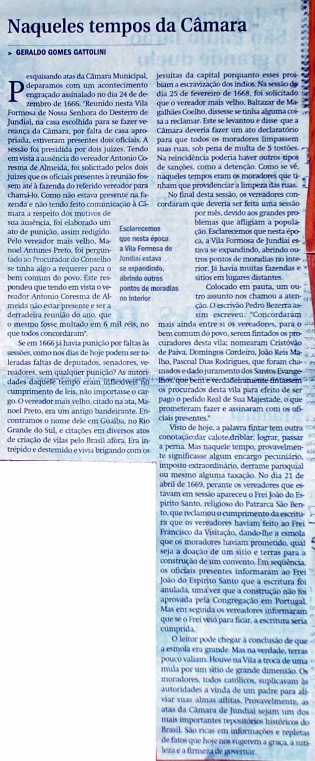 Jornal de Jundiaí - 07/04/2008