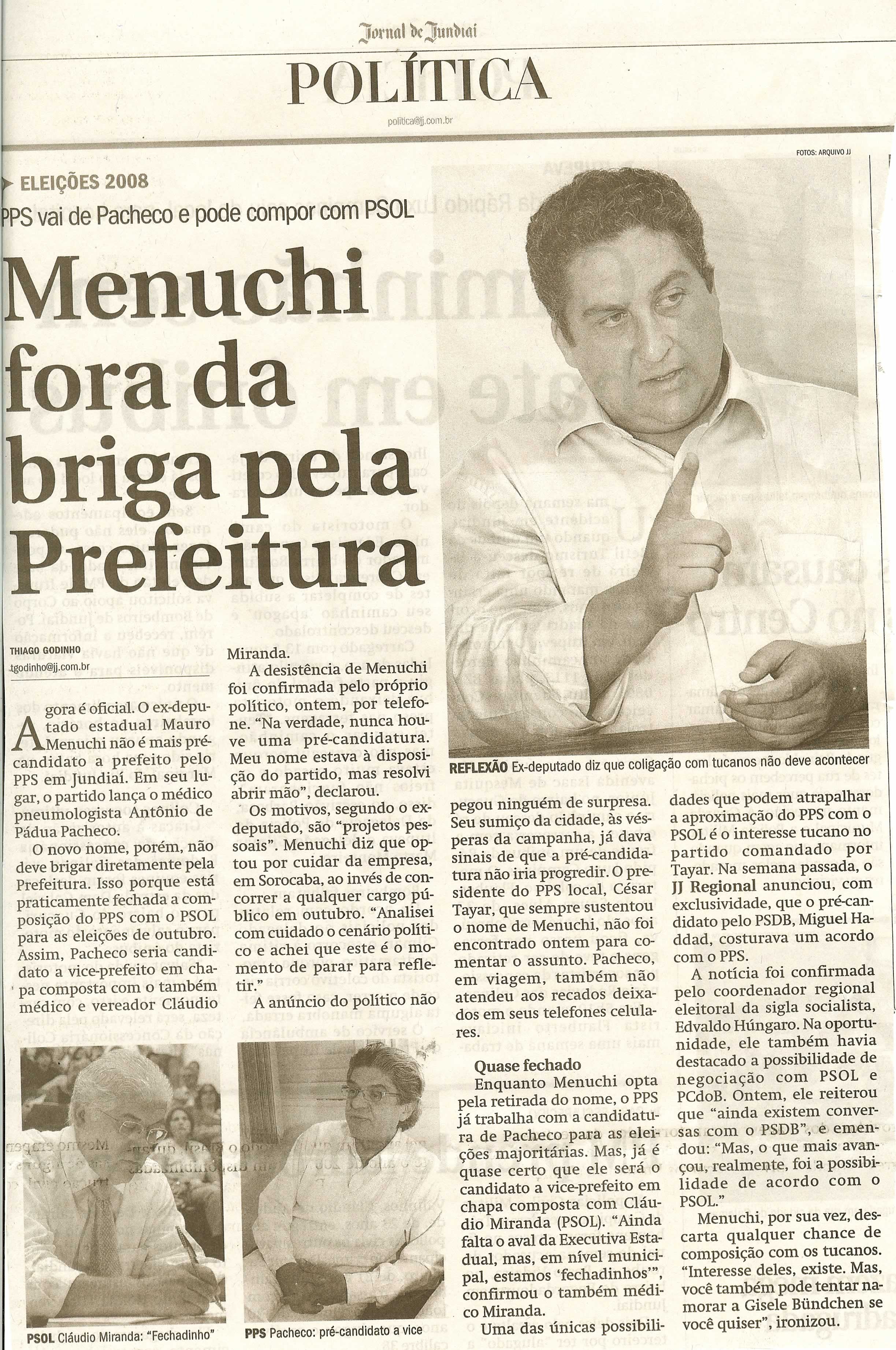 Jornal de Jundiaí - 08/04/2008