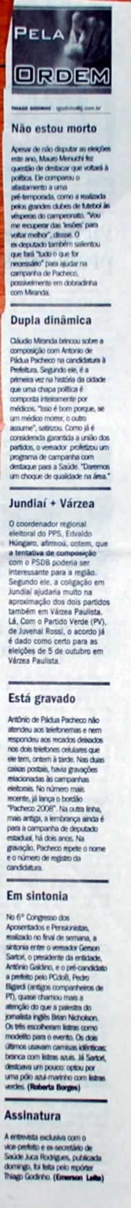 Jornal de Jundiaí - 08/04/2008