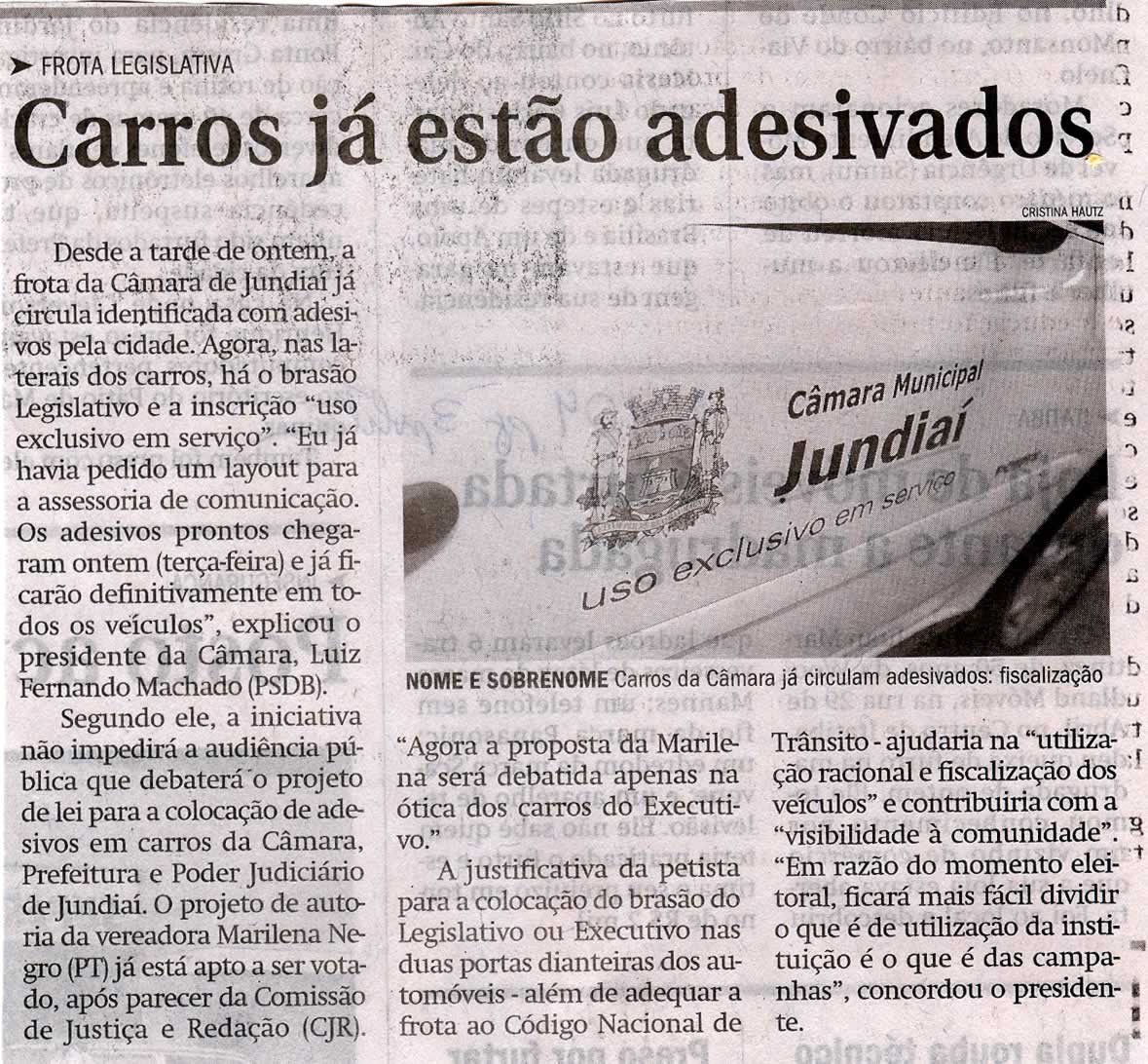 Jornal de Jundiaí - 10/04/2008