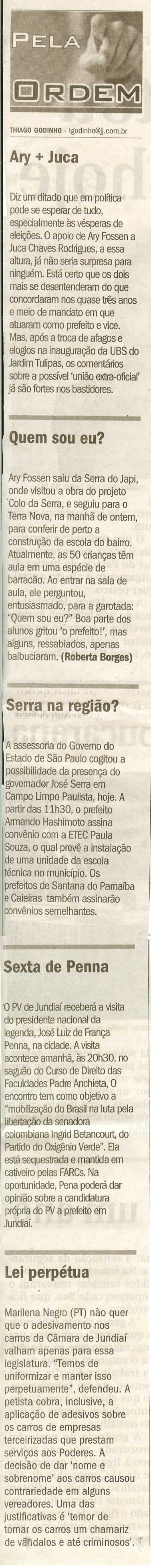 Jornal de Jundiaí - 10/04/2008