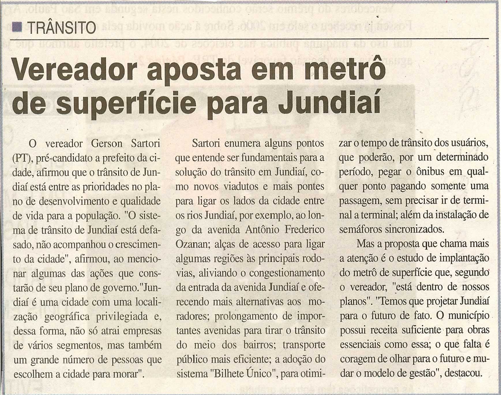 Jornal da Cidade - 13/04/2008