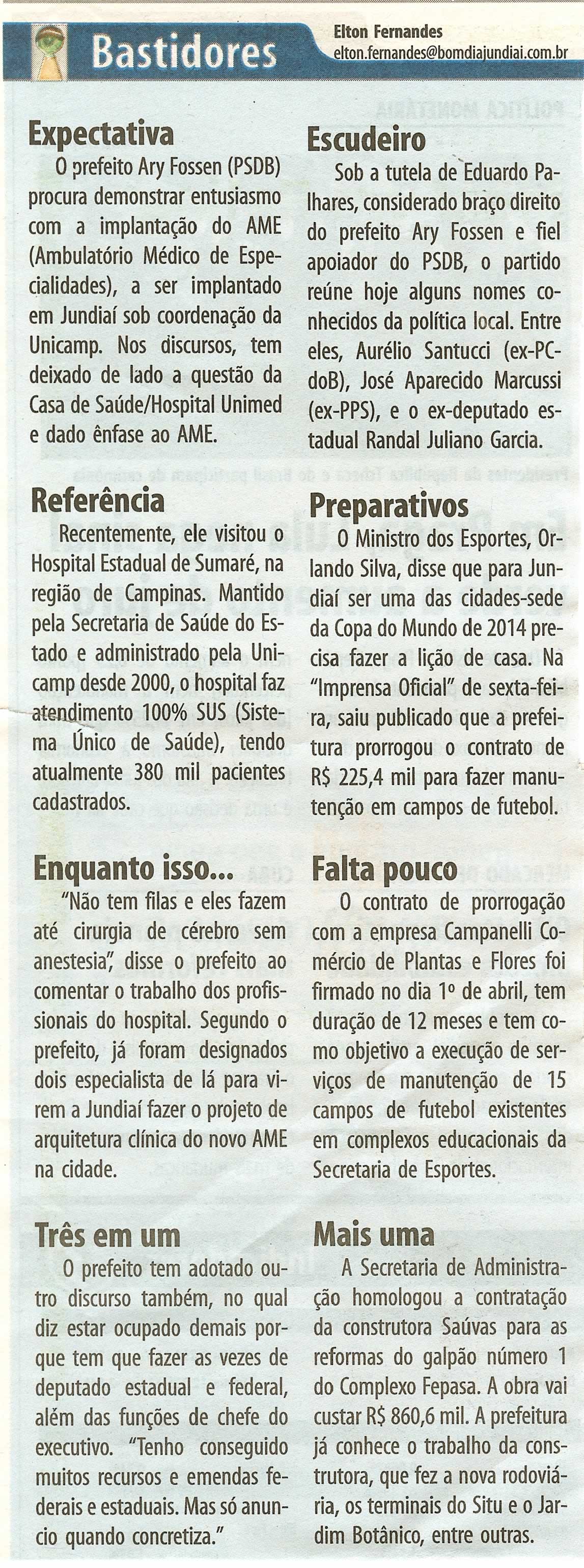 Bom Dia Jundiaí - 13/04/2008