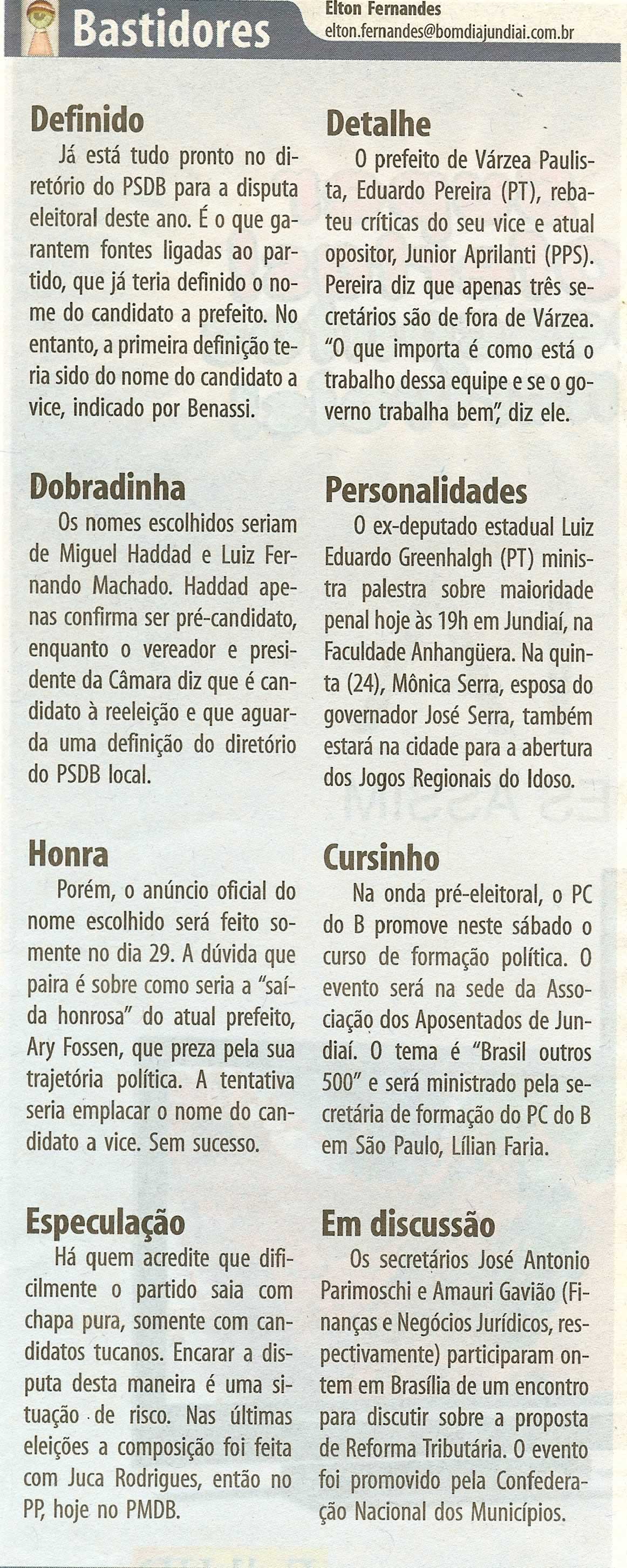 Bom Dia Jundiaí - 17/04/2008