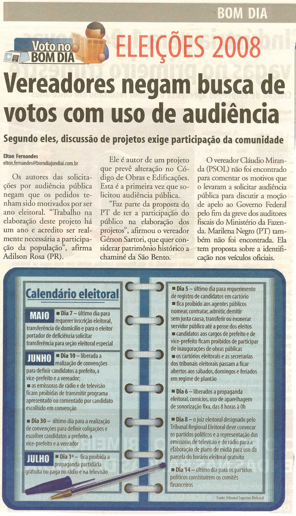Bom Dia Jundiaí - 22/04/2008