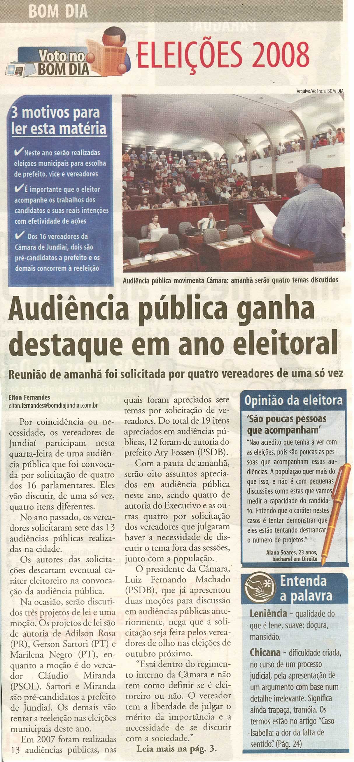 Bom Dia Jundiaí - 22/04/2008