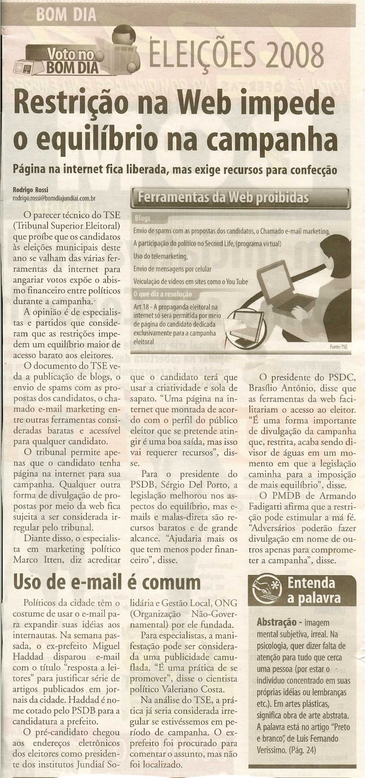 Bom Dia Jundiaí - 20/04/2008