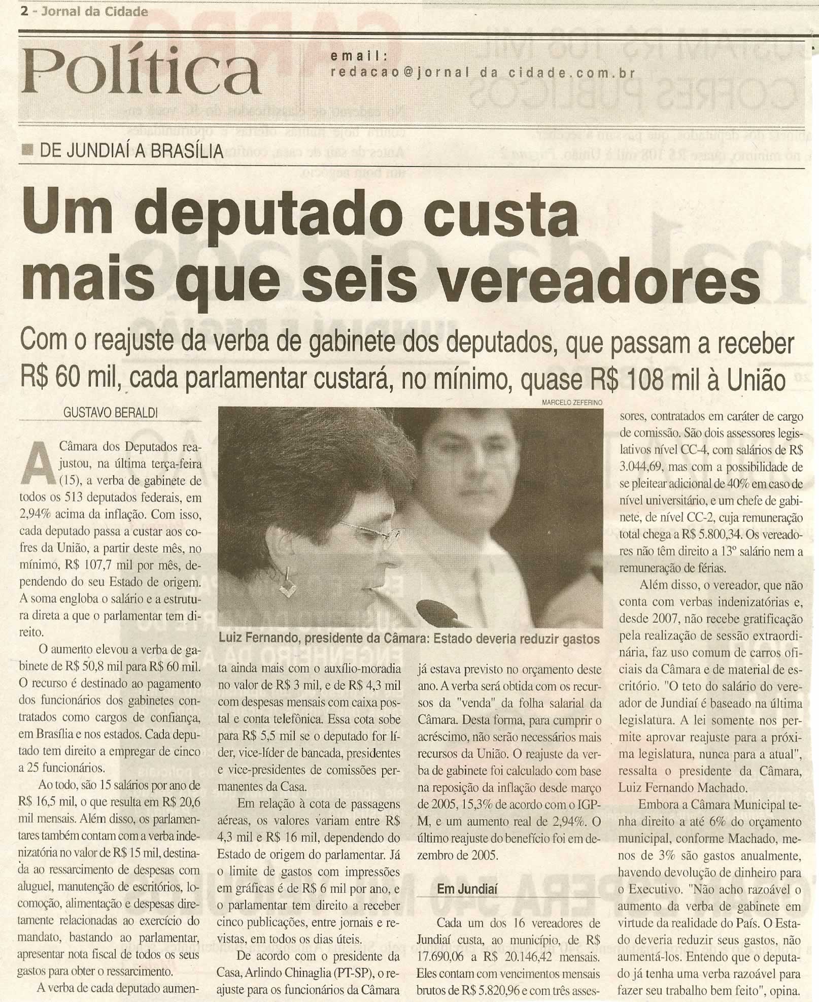 Jornal da Cidade - 19/04/2008