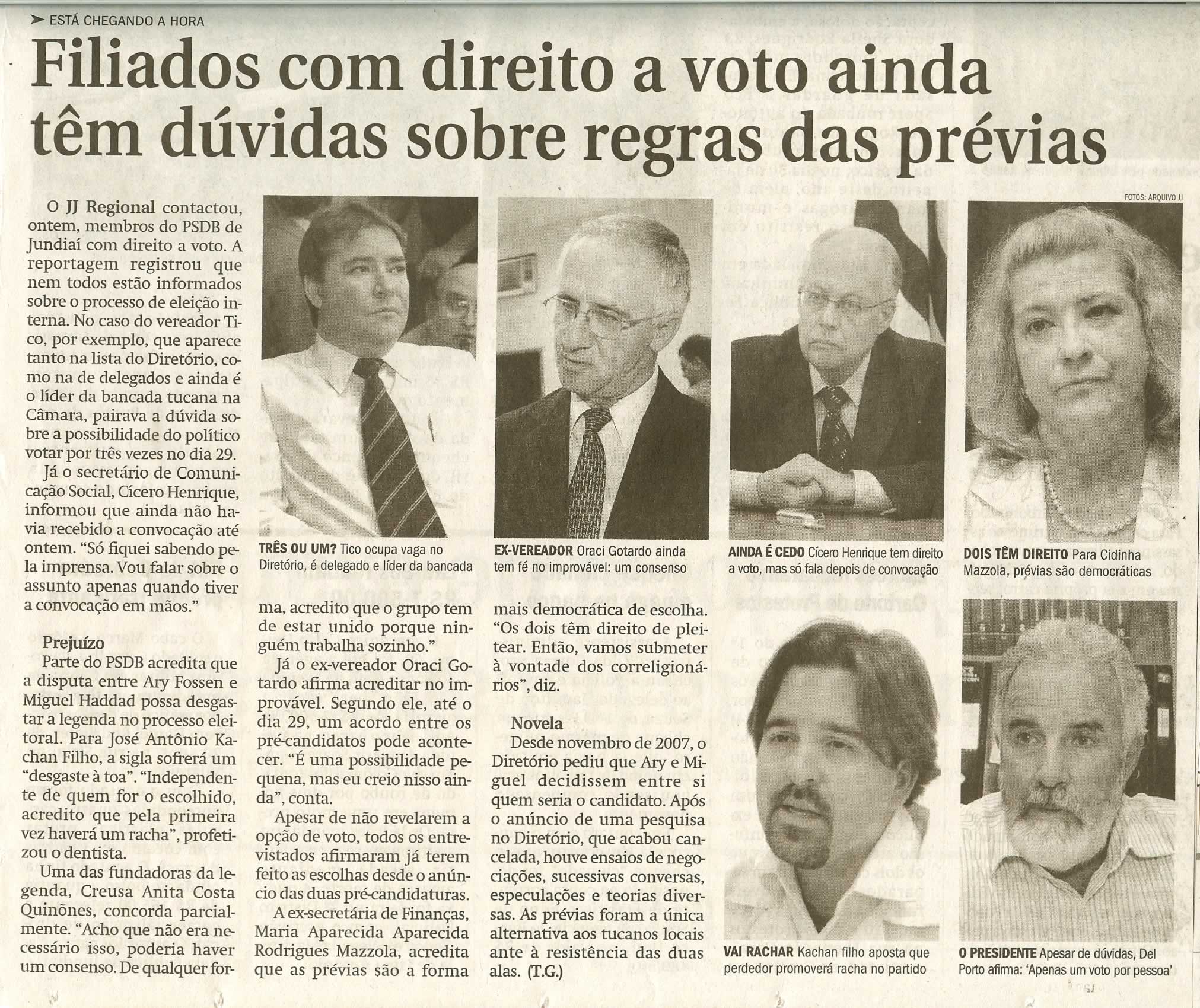 Jornal de Jundiaí - 19/04/2008