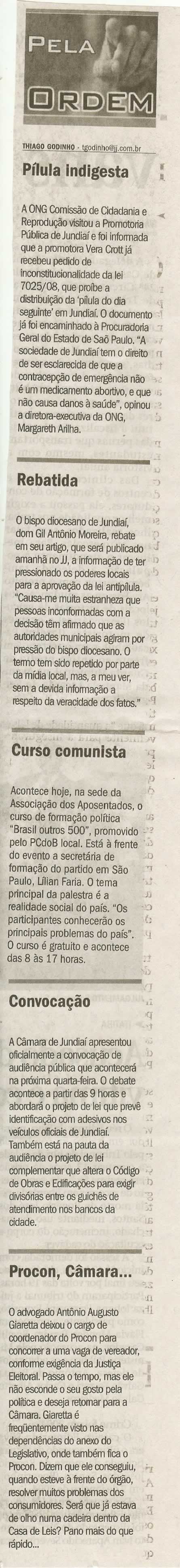 Jornal de Jundiaí - 19/04/2008