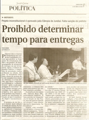 Jornal de Jundiaí - 23/04/2008