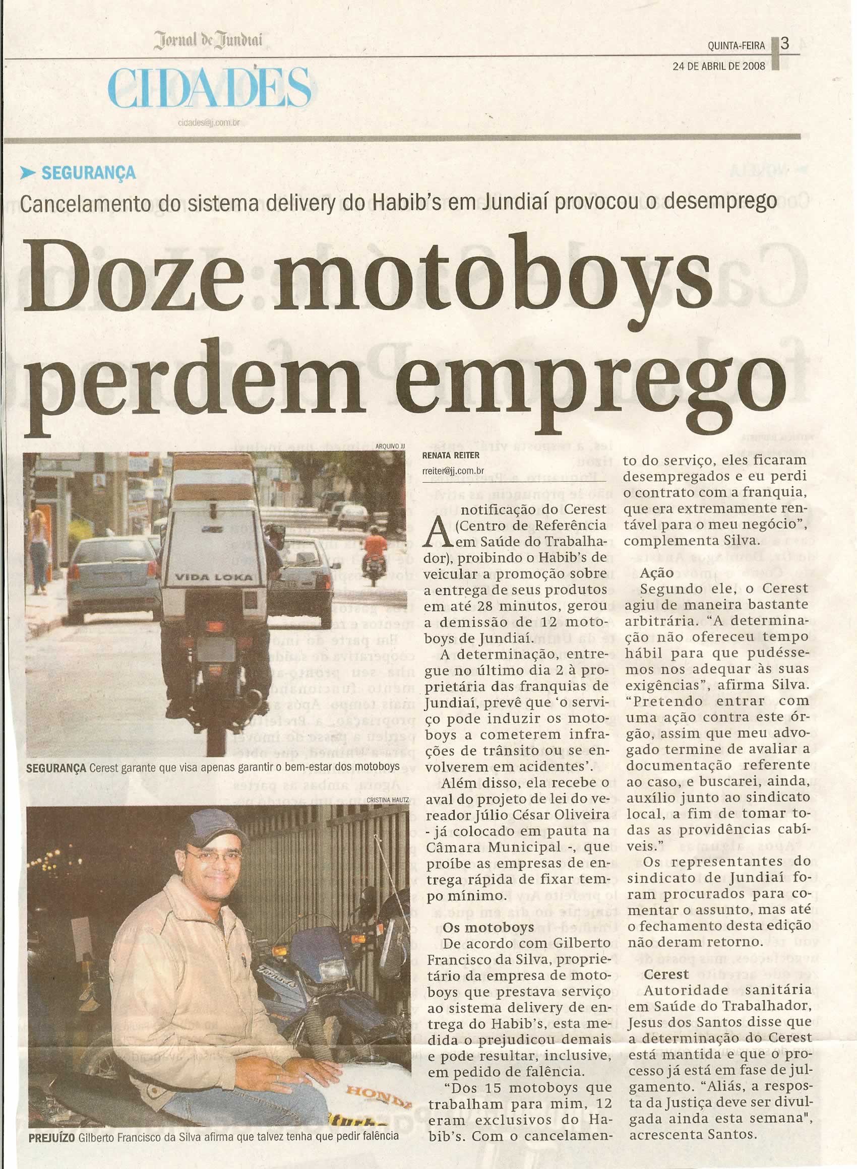 Jornal de Jundiaí - 24/04/2008