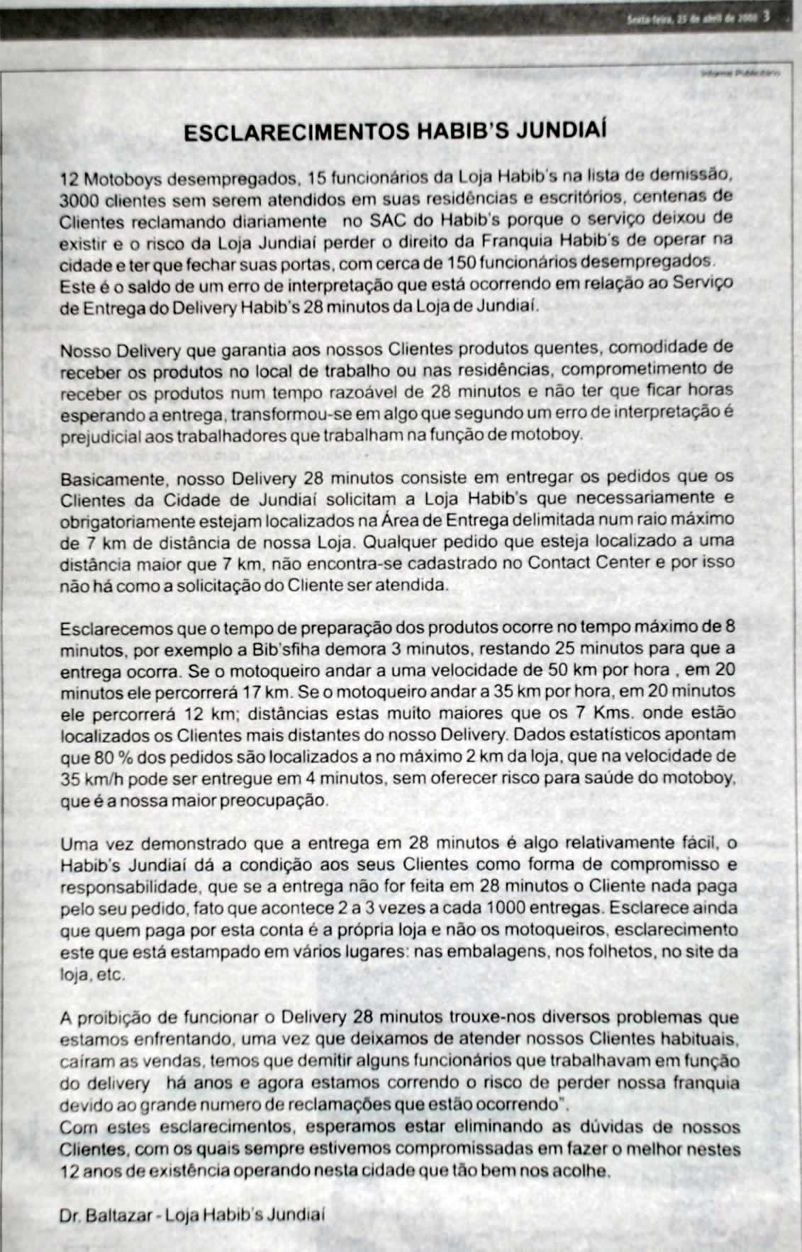 Bom Dia Jundiaí - 25/04/2008