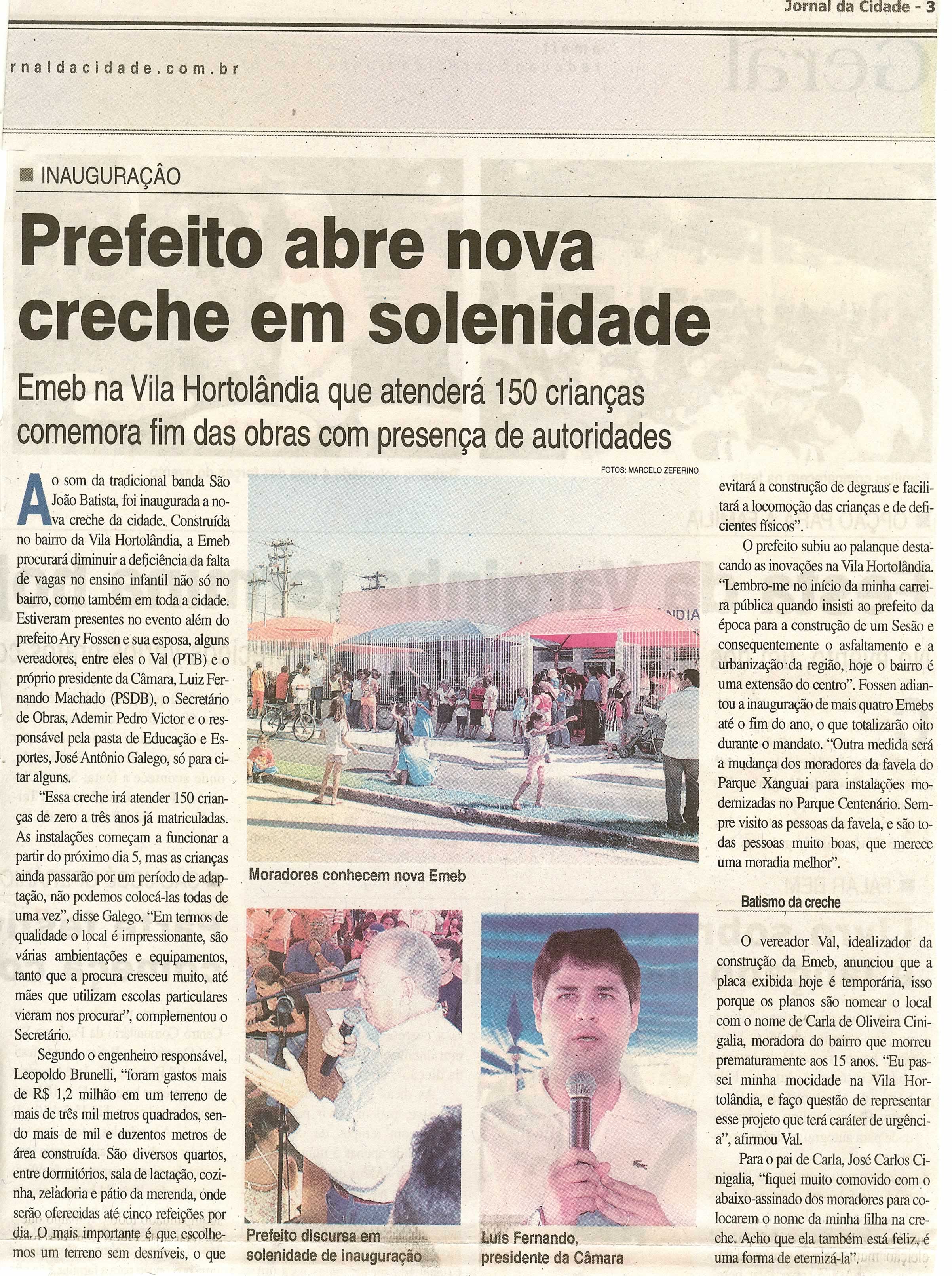 Jornal da Cidade - 27/04/2008