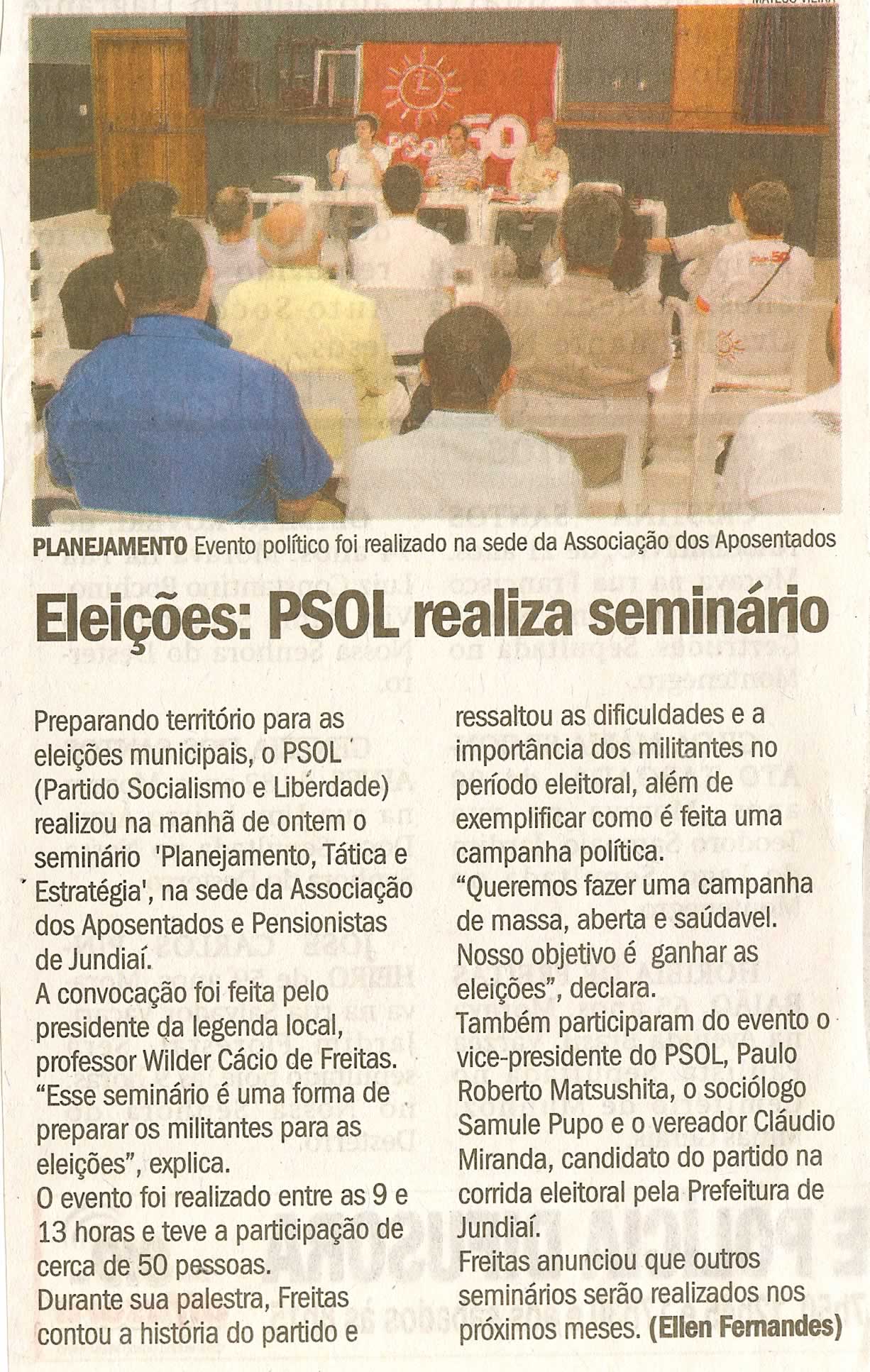 Jornal de Jundiaí - 27/04/2008