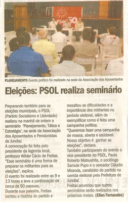 Jornal de Jundiaí - 27/04/2008