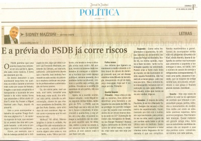Jornal de Jundiaí - 27/04/2008