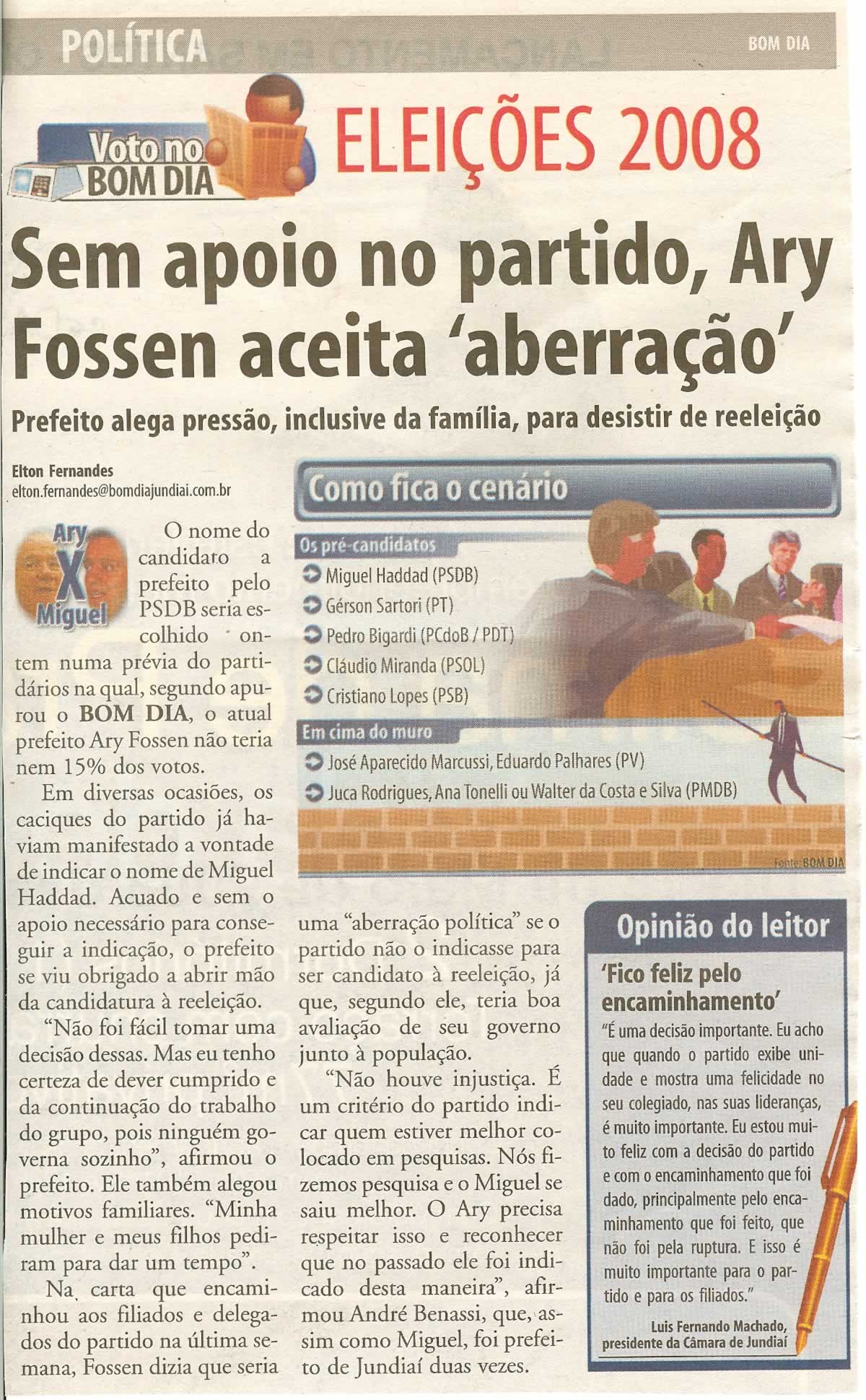 Bom Dia Jundiaí - 30/04/2008
