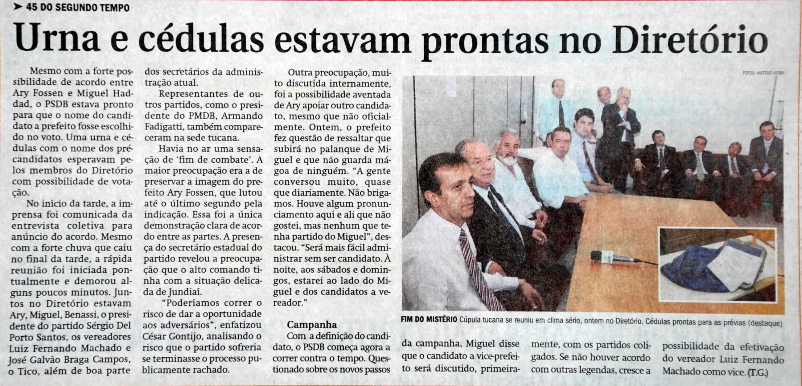 Jornal de Jundiaí - 30/04/2008