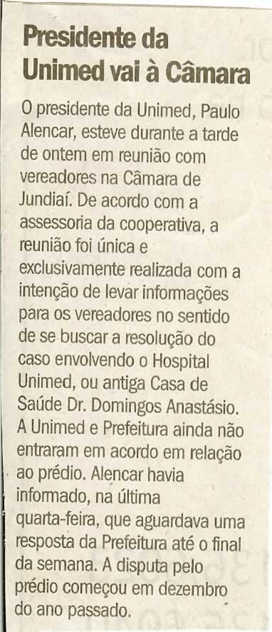 Jornal de Jundiaí - 30/04/2008