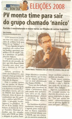 Bom Dia Jundiaí - 02/05/2008