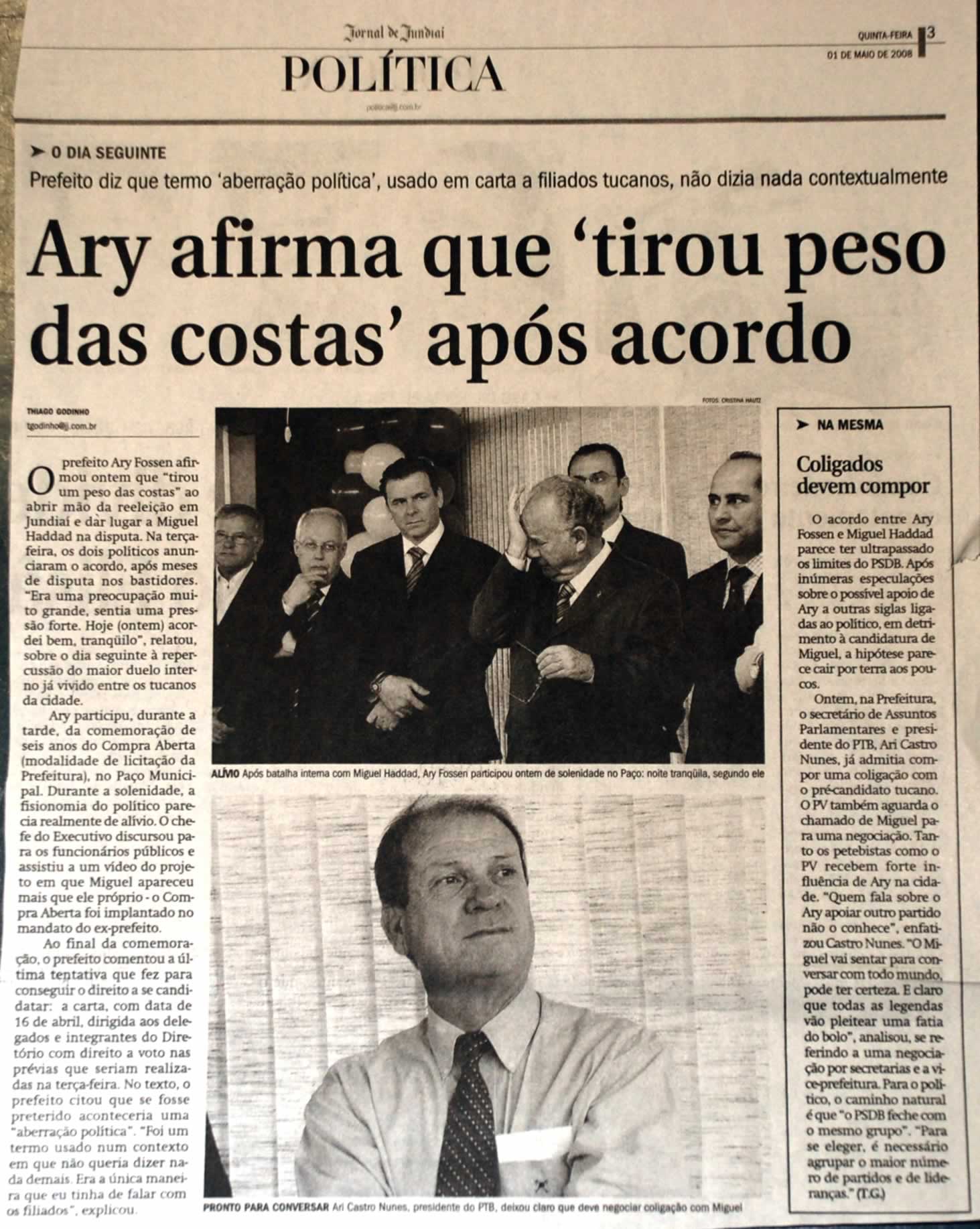 Jornal de Jundiaí - 01/05/2008