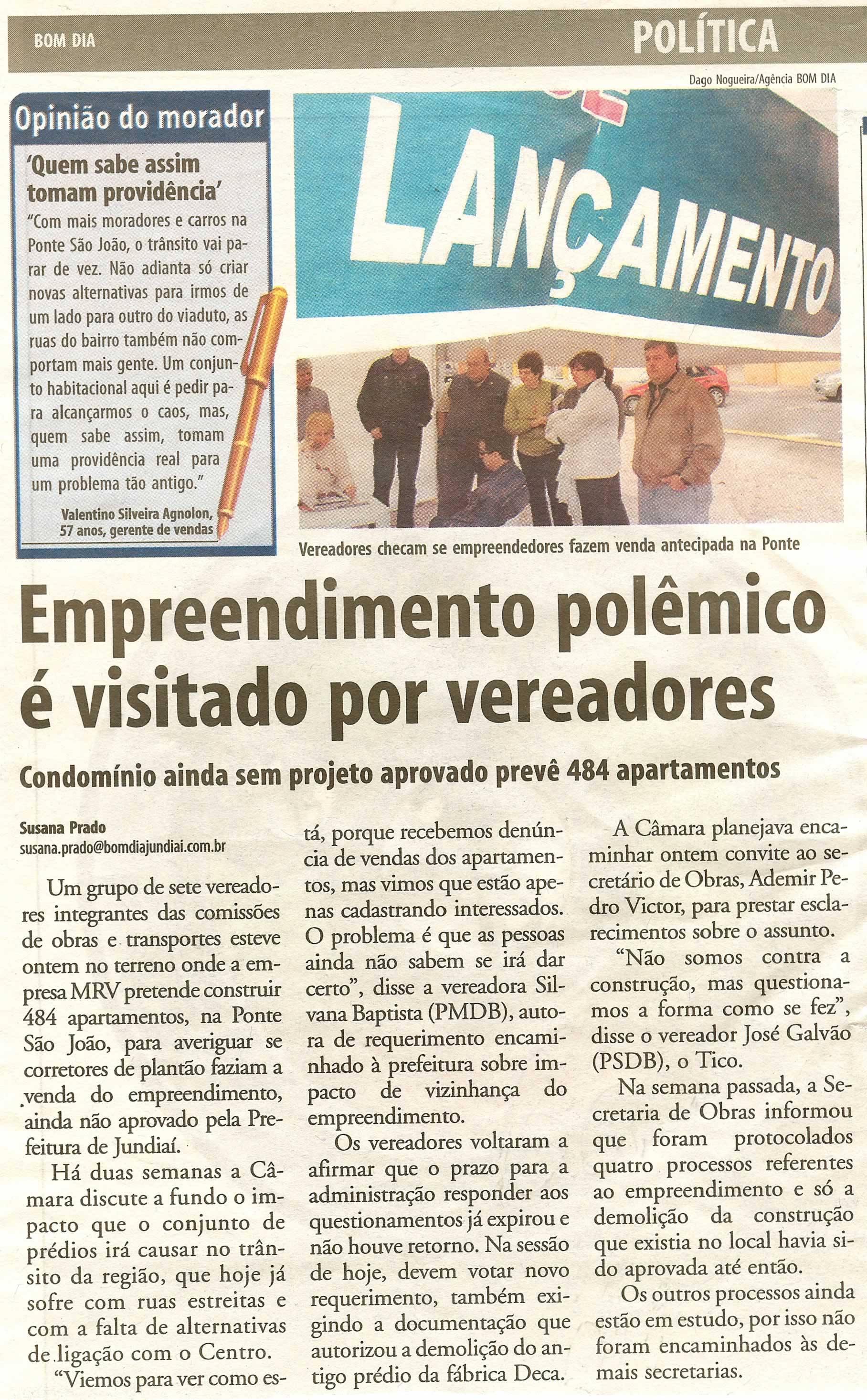 Bom Dia Jundiaí - 06/05/2008