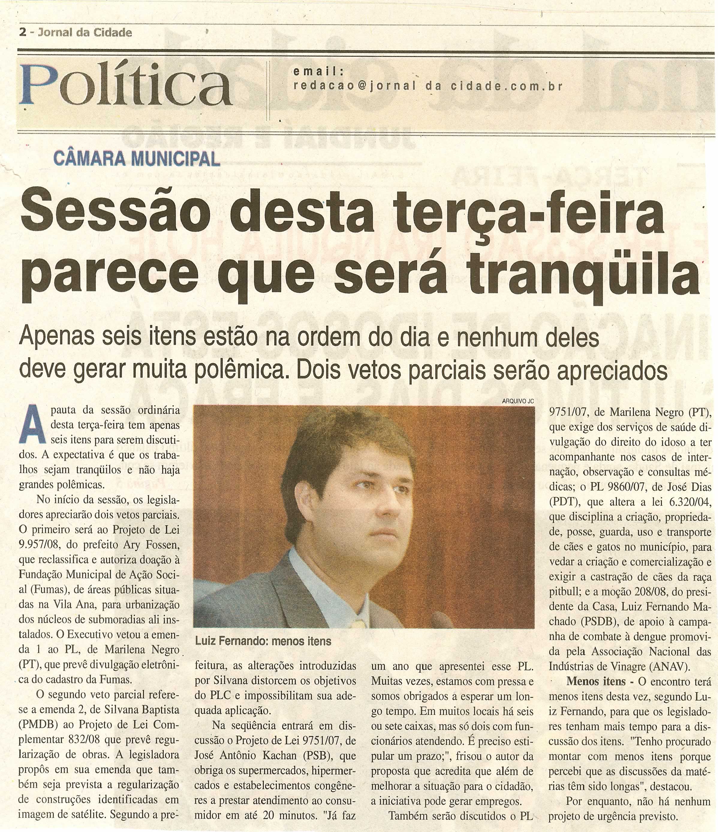 Jornal da Cidade - 06/05/2008