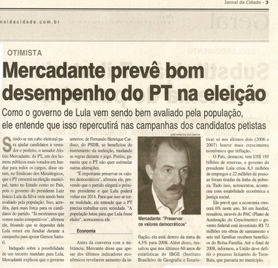 Jornal da Cidade - 07/05/2008
