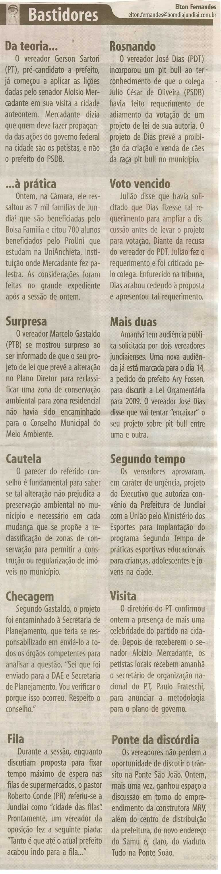 Bom Dia Jundiaí - 07/05/2008