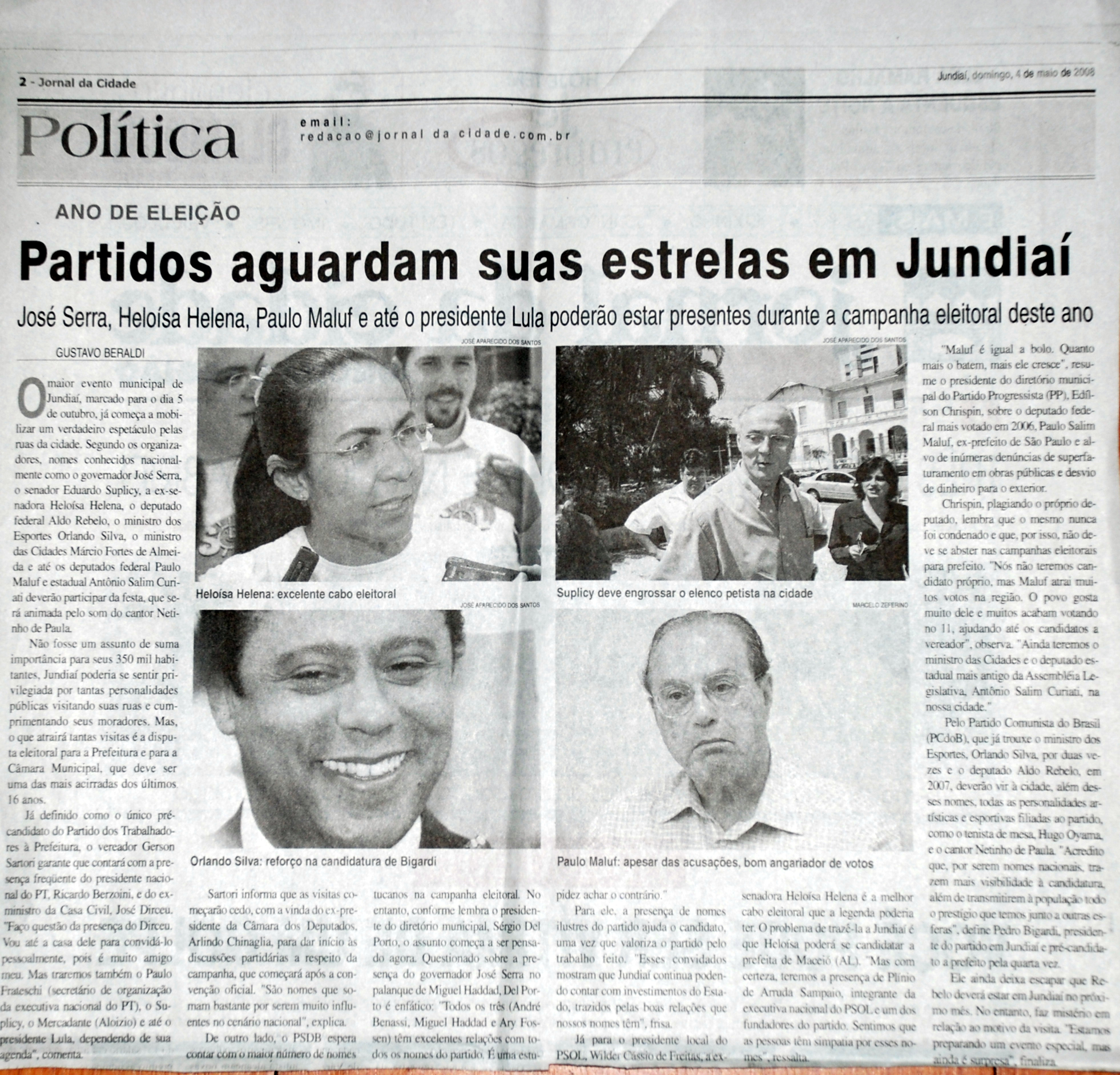 Jornal da Cidade - 04/05/2008