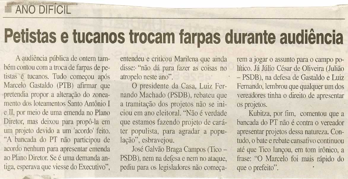 Jornal da Cidade - 08/05/2008