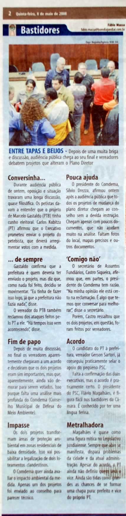 Bom Dia Jundiaí - 08/05/2008