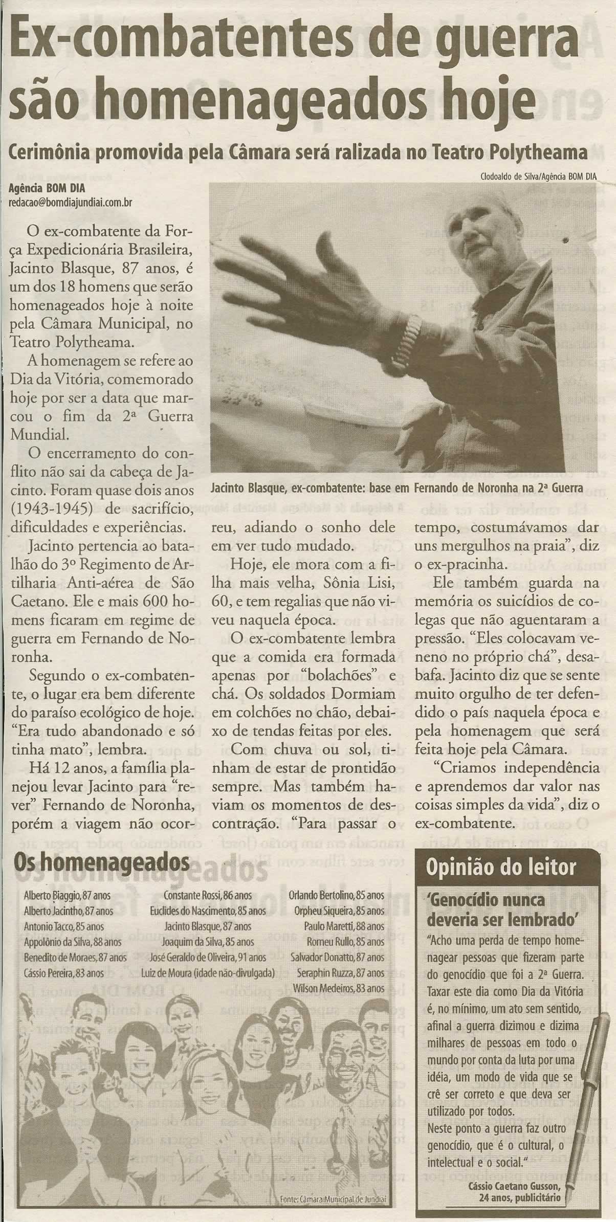 Bom Dia Jundiaí - 08/05/2008