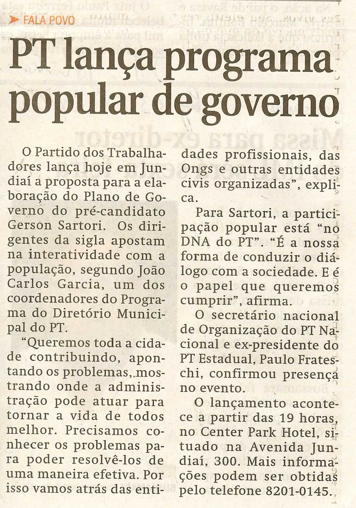 Jornal de Jundiaí - 08/05/2008