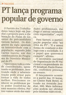 Jornal de Jundiaí - 08/05/2008