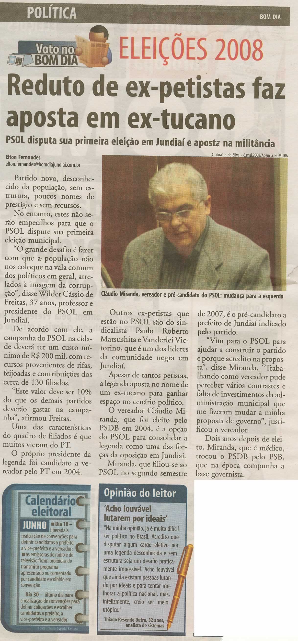 Bom Dia Jundiaí - 09/05/2008
